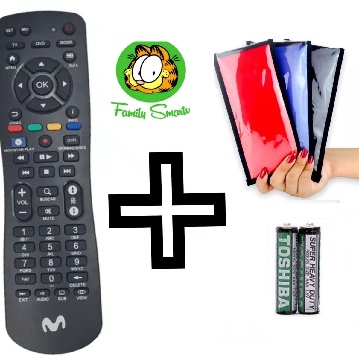 UNIVERSAL - Control Movistar para Decodificador Movistar  Funda