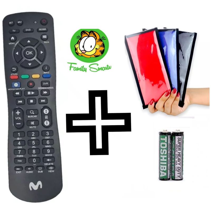 UNIVERSAL - Control Movistar para Decodificador Movistar  Funda