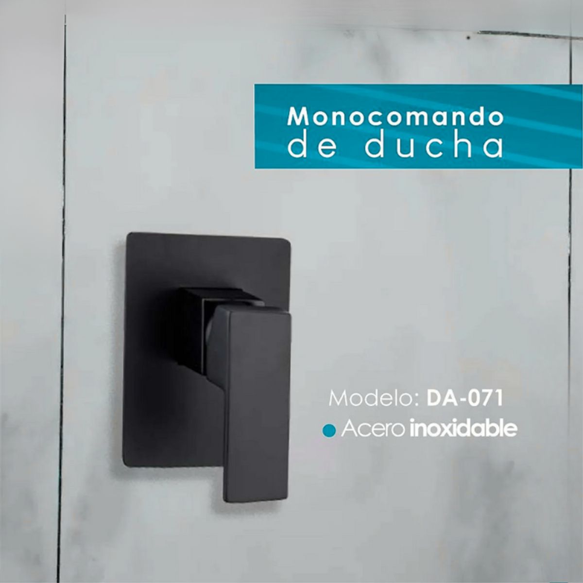 XM - MISTURADOR MONOCOMANDO DE DUCHA NEGRO DA-701