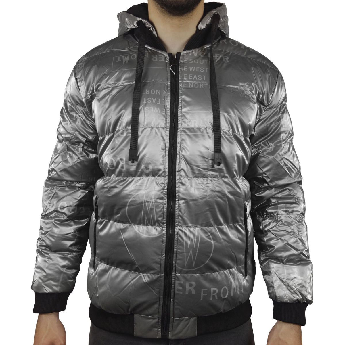 GENERICO - Casaca Hombre Térmica Brillo MSBAO 31716 - Plomo 