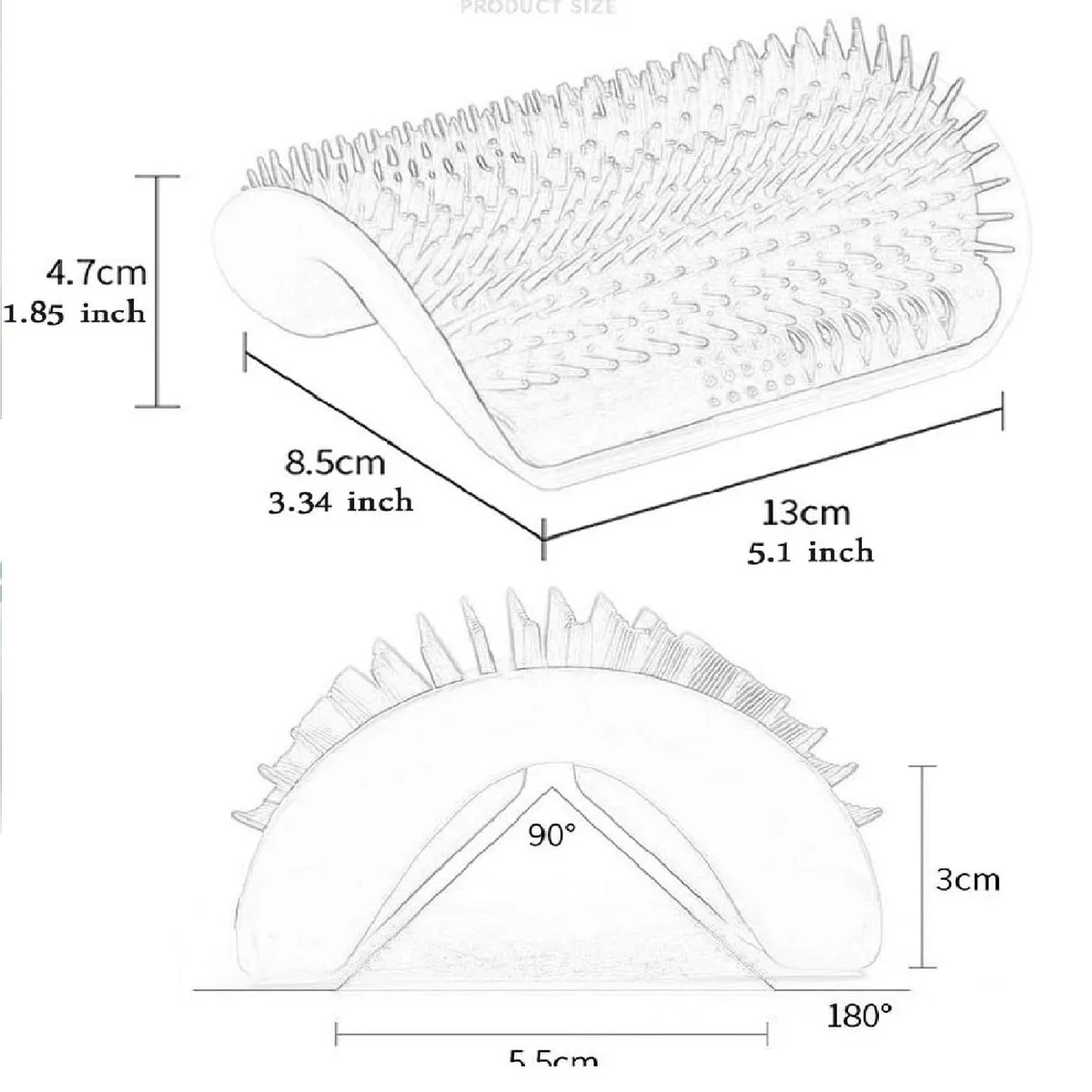 OTTOWARE - Cepillo de pared para Gato
