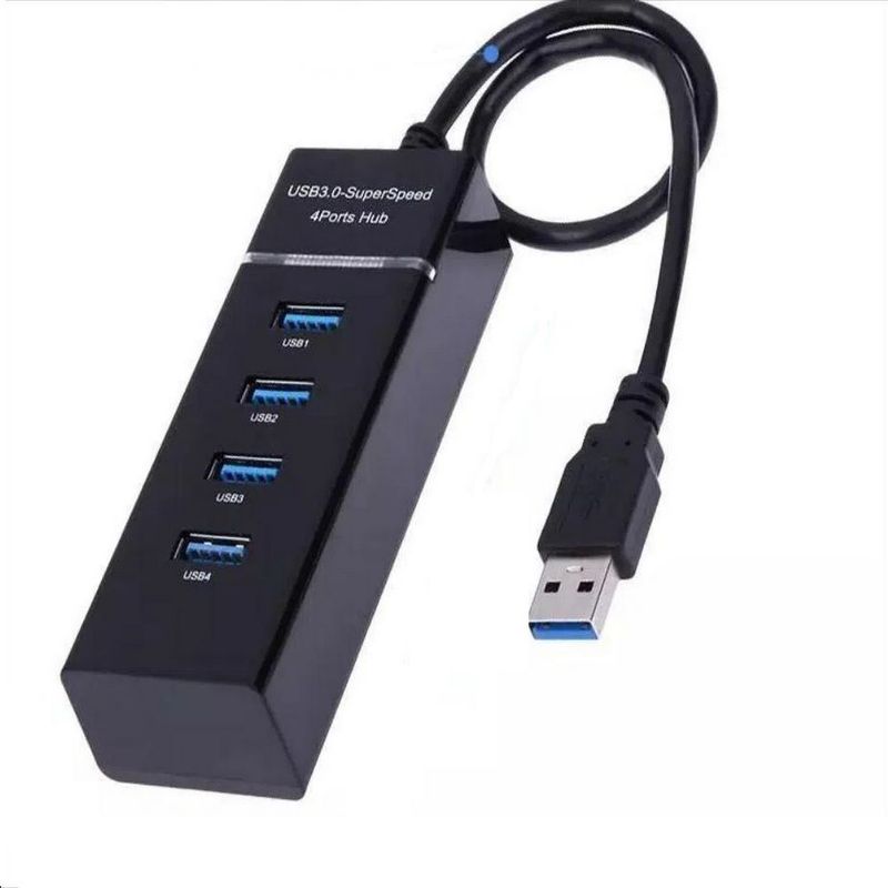 SEISA - Hub Usb 3.0 - Pc Laptop Alta Velocidad - 4 Puertos - Solumatica