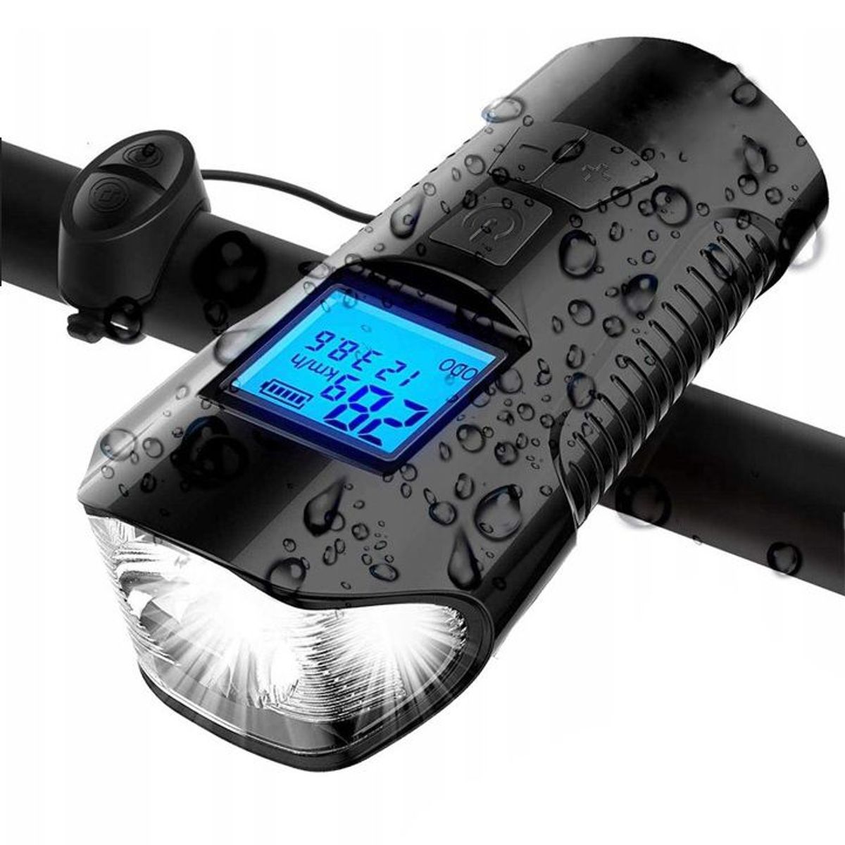 SEISA - Luces De Seguridad - Para Bicicleta - Velocímetro Y Bocina