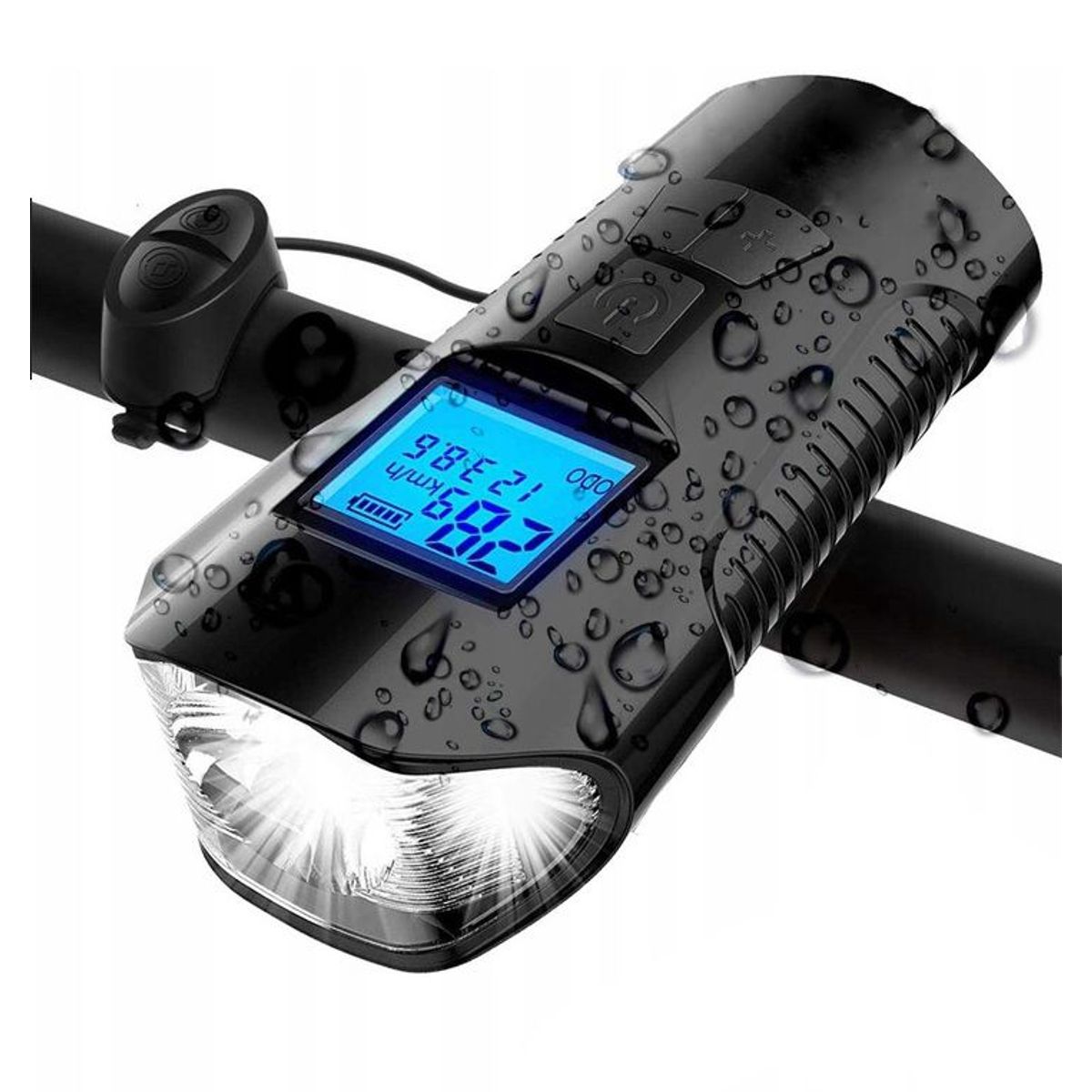 SEISA - Luces De Seguridad - Para Bicicleta - Velocímetro Y Bocina