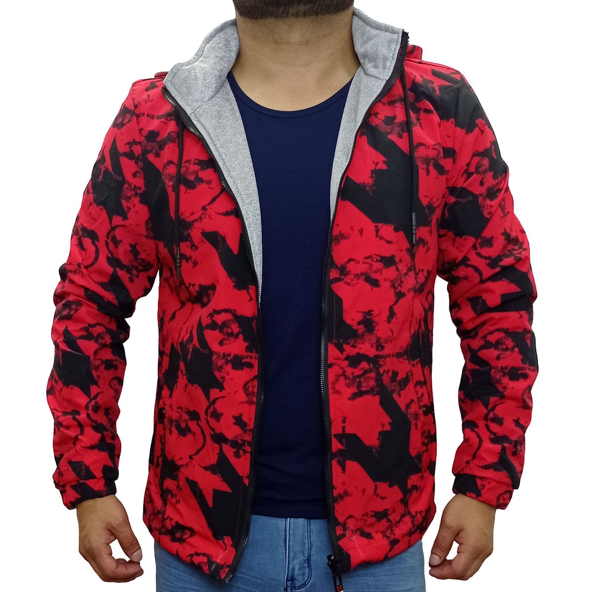 GENERICO - Casaca Hombre Térmica Reversible Xian - Rojo
