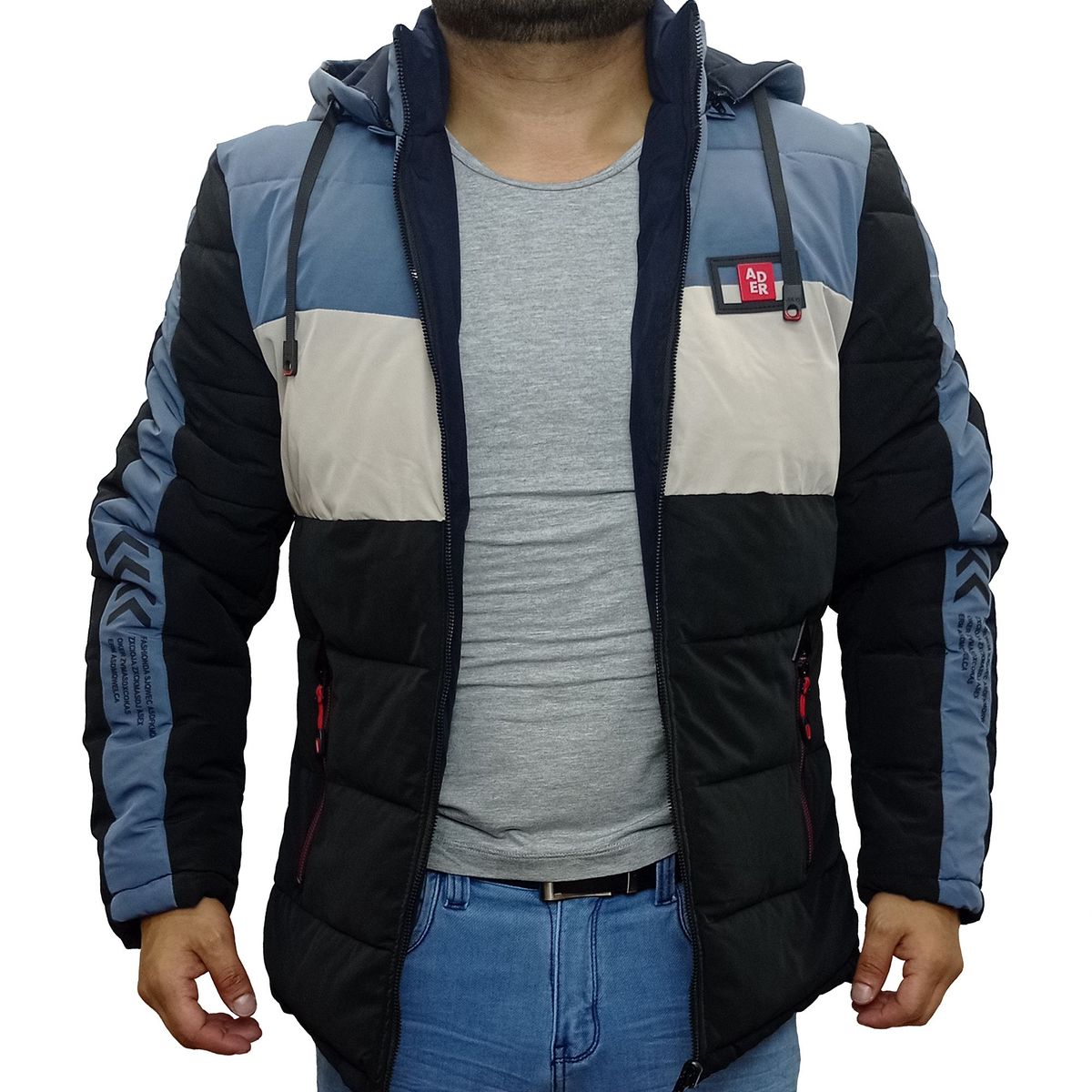 GENERICO - Casaca Hombre Térmica Reversible Ader - Acero