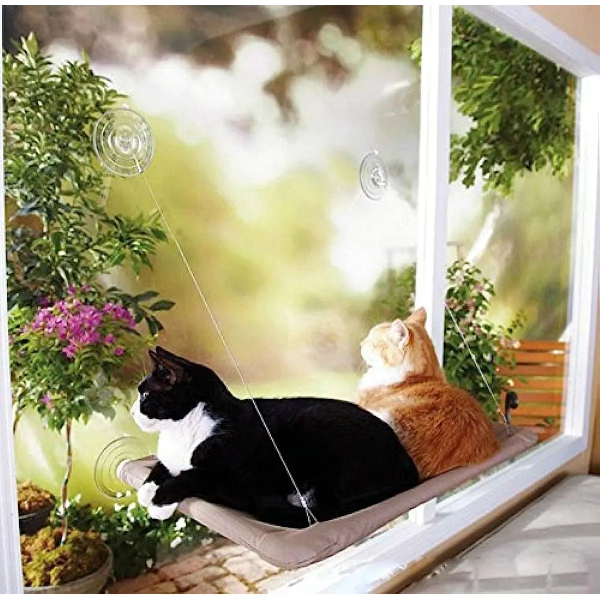 GENERICO - Cama colgante hamaca lavable para gato para la ventana
