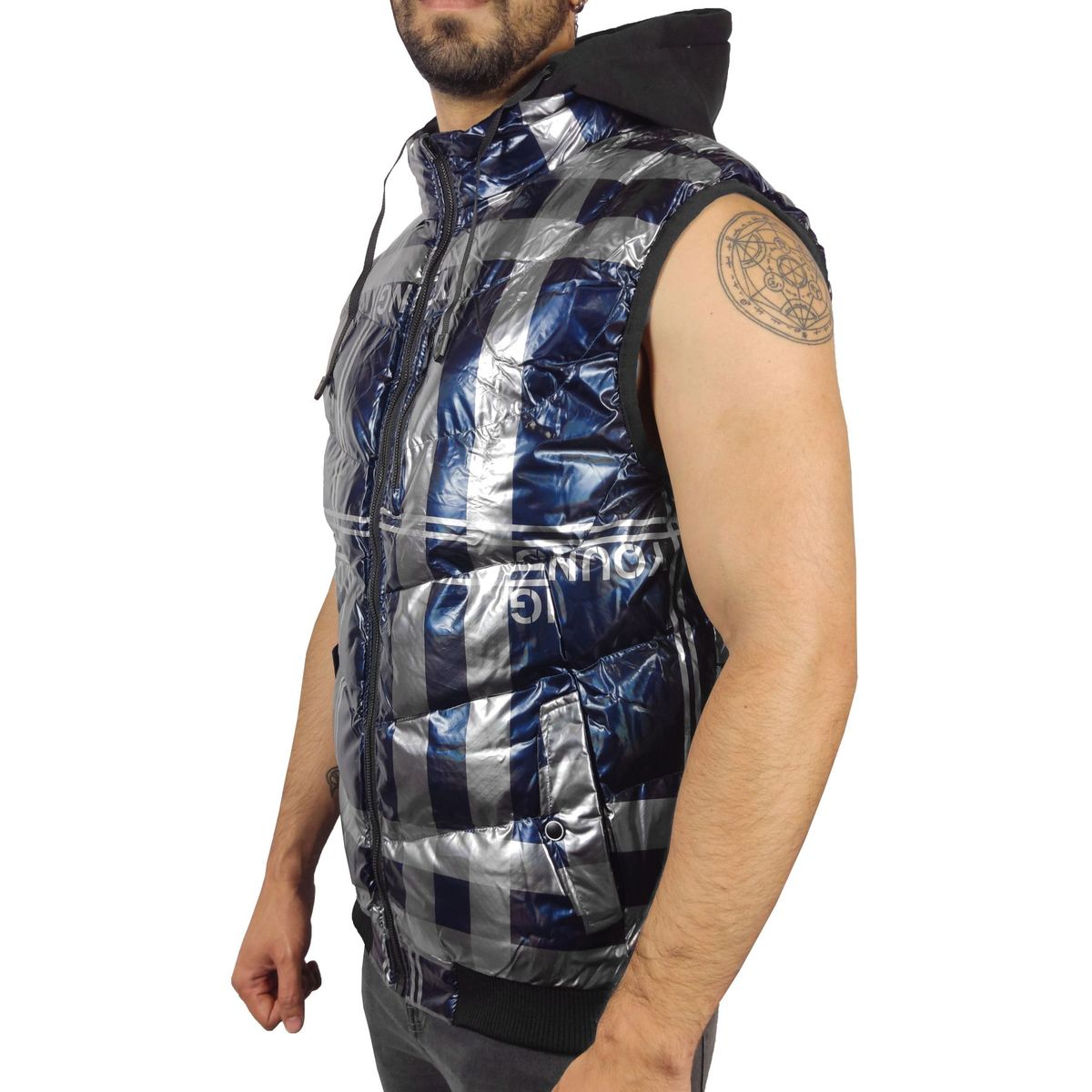 GENERICO - Chaleco Hombre Térmico Reversible Basenki 99036- Azul
