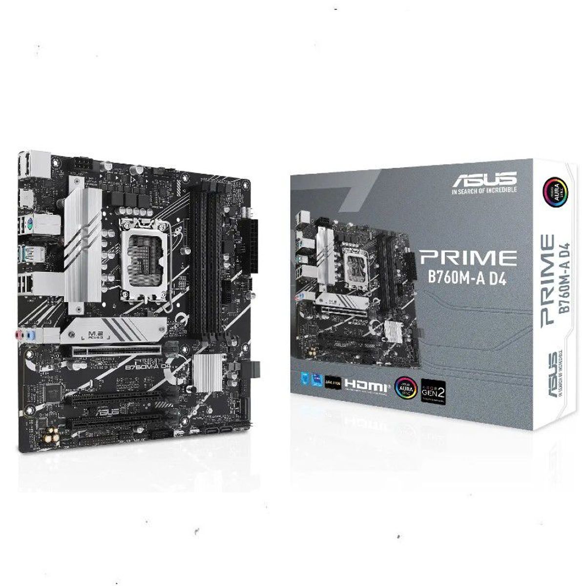 ASUS - Motherboard B660 LGA1700 mATX DDR4 con PCIe 40 M2 x2