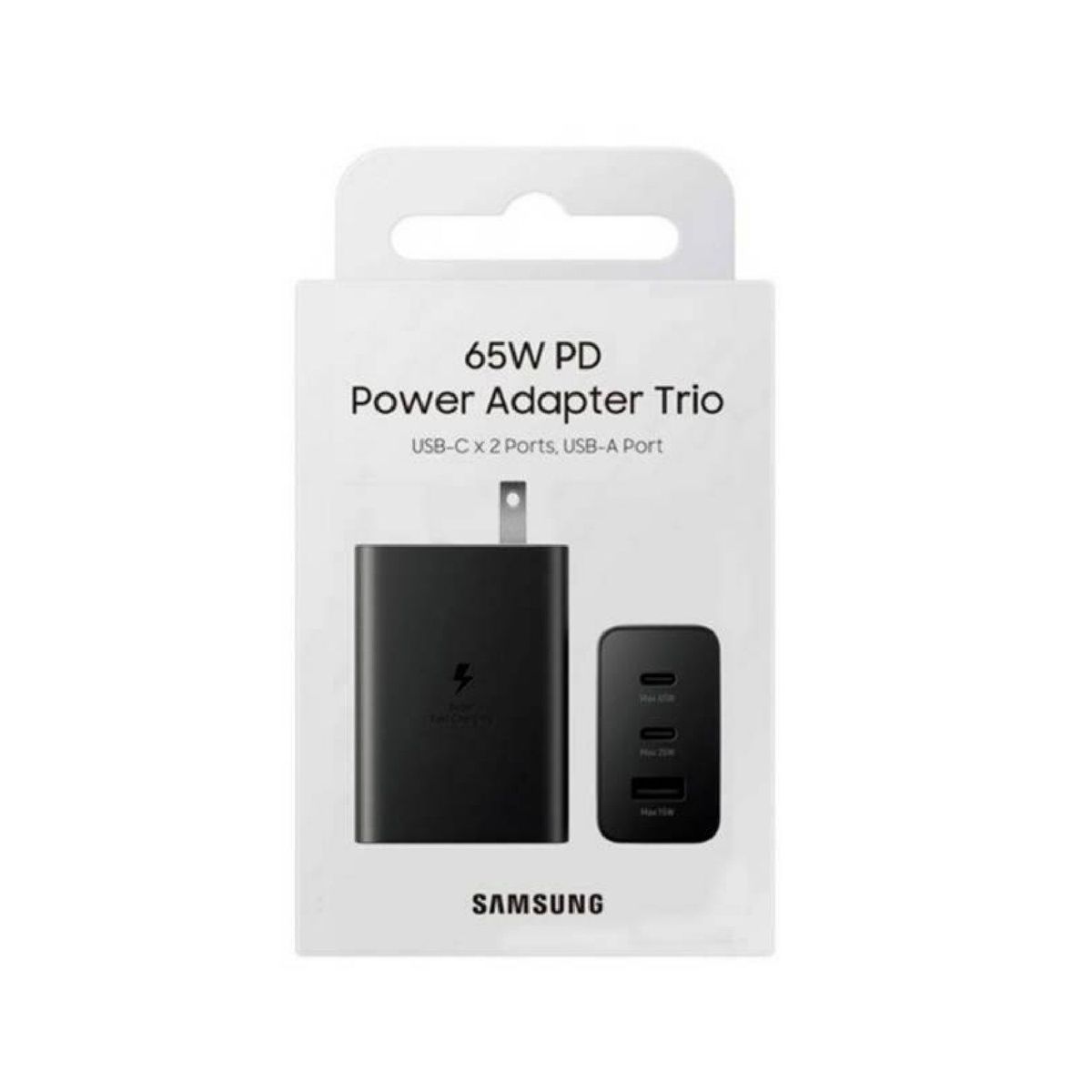 OTTOWARE - CARGADOR SAMSUNG 65W TRIPLE ENTRADA      PARA S23