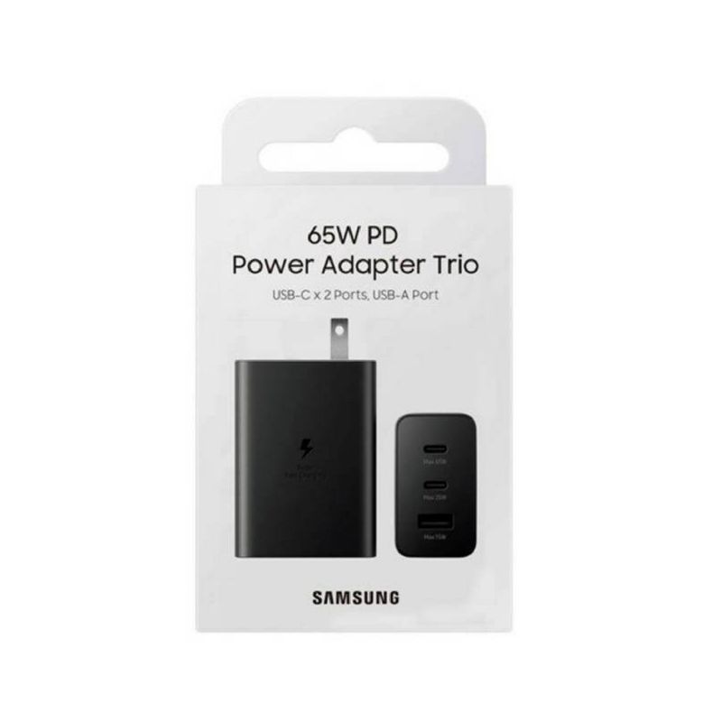 OTTOWARE - CARGADOR SAMSUNG 65W TRIPLE ENTRADA      PARA S23