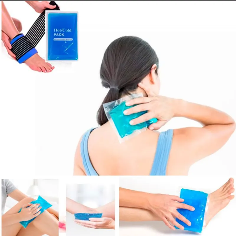 GENERICO - 2Compresas de Gel FrioCaliente Alivia Dolor Muscular Cólicos