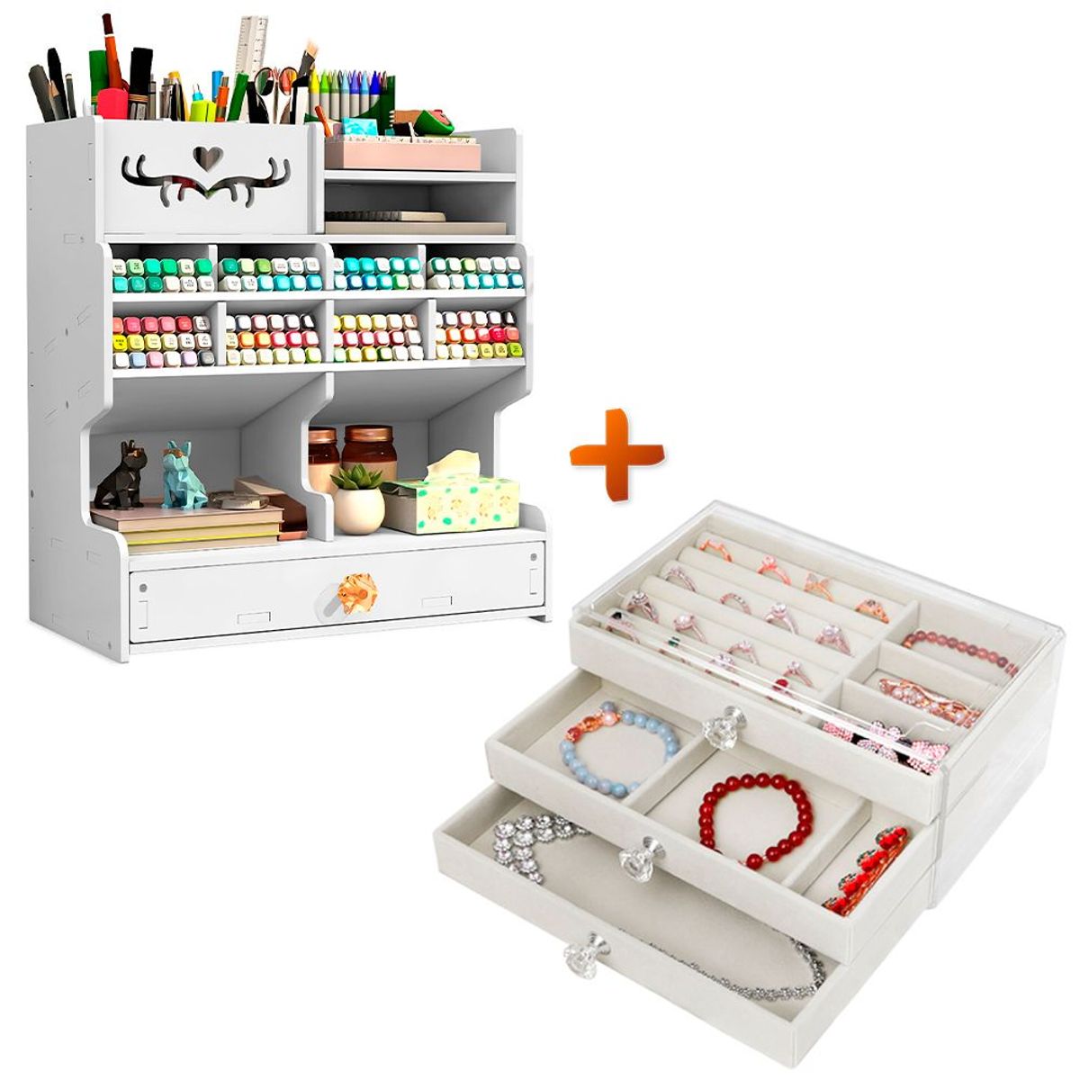 SASHIJA - Organizador Escritorio Oficina J29 Y Joyero W25 BG