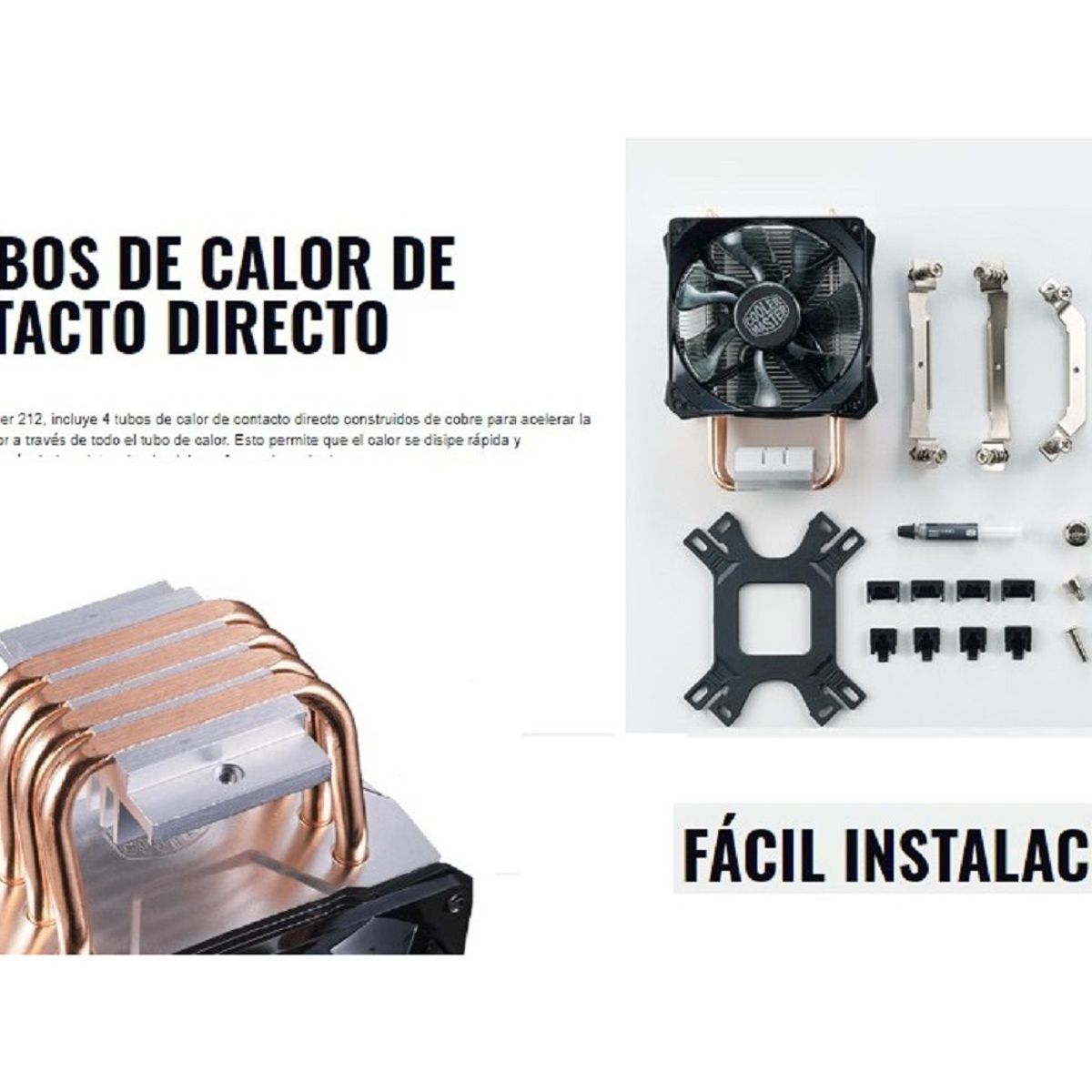 COOLER MASTER - Cooler Master Ventilador Hyper H410r Disipador Led