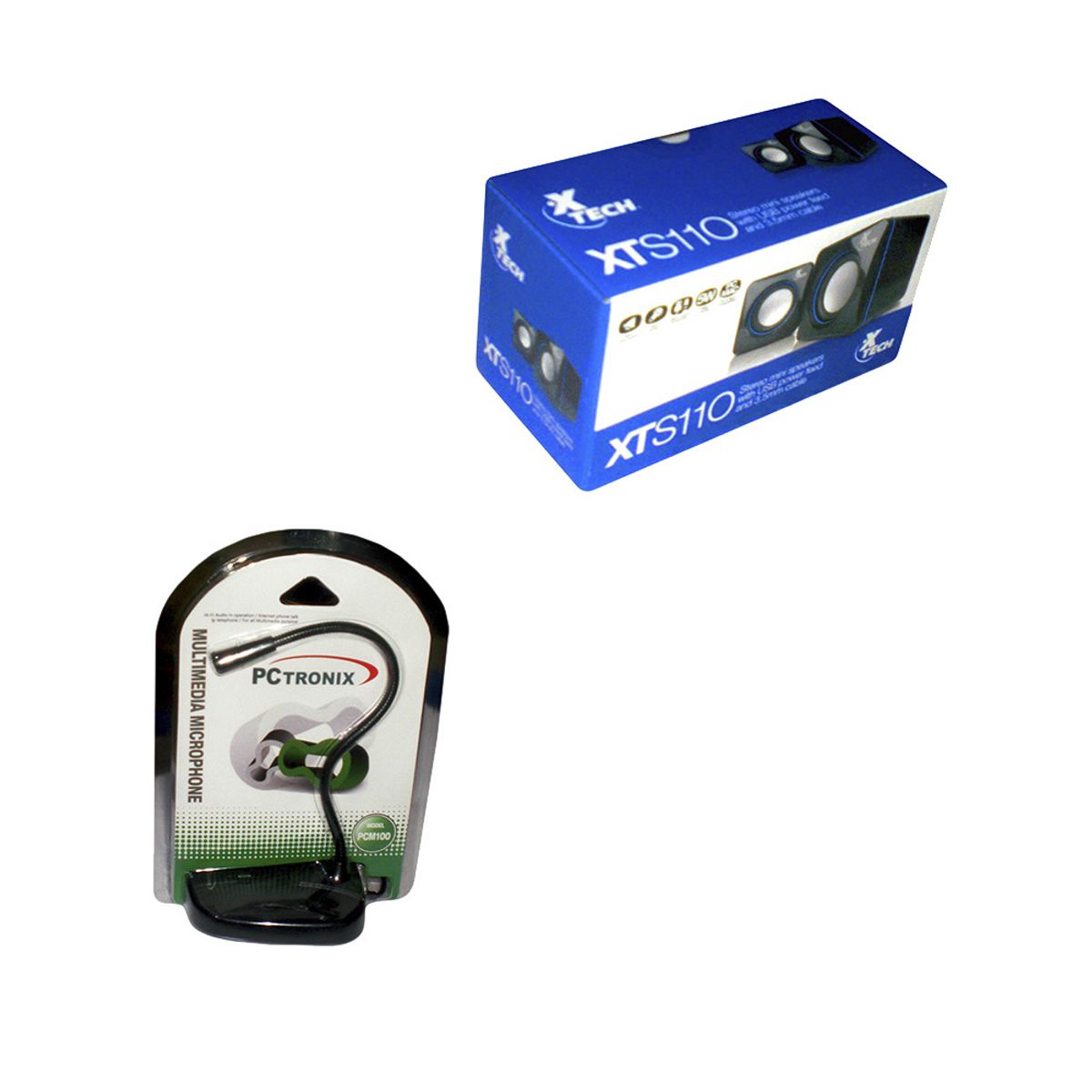 pctronix - COMBO MICROFONO PARLANTES - PARA TU PC O LAPTOP