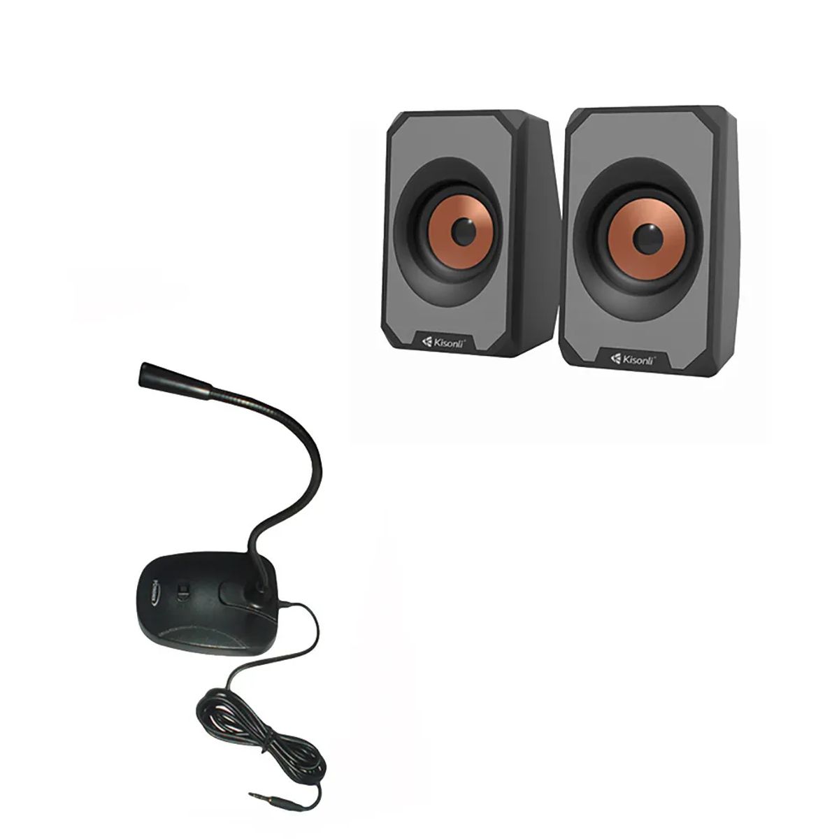 COMBO MICROFONO PARLANTES - PARA TU PC O LAPTOP, marca pctronix - Foto Principal