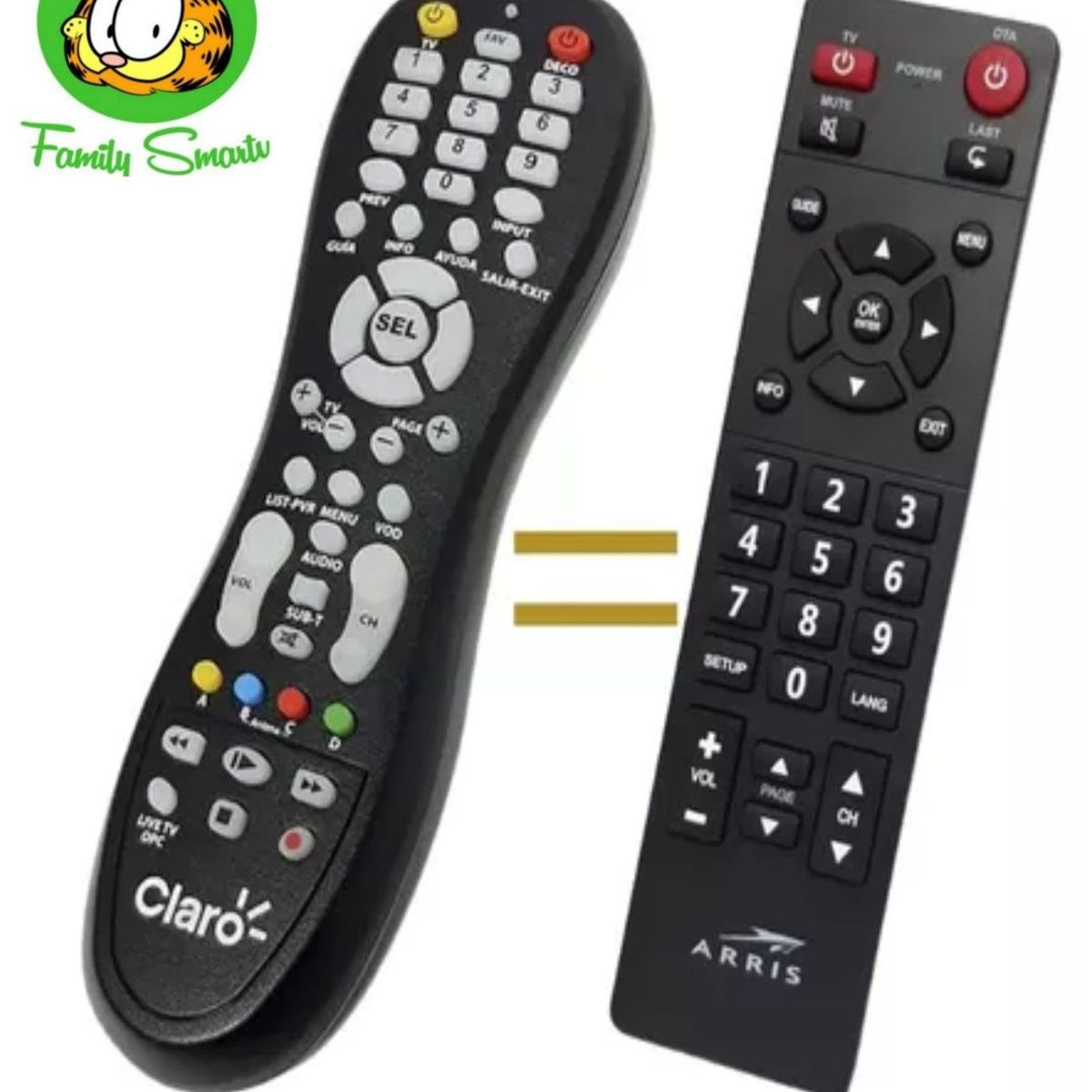 GENERICO - CONTROL REMOTO PARA DECODIFICADOR CLARO