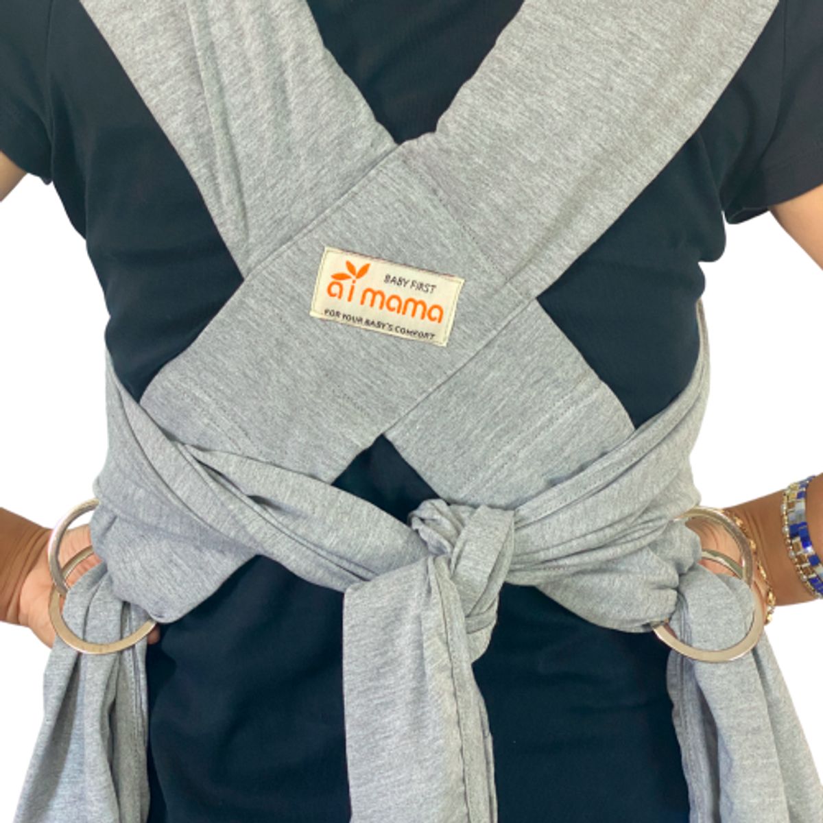 AIMAMA - Fular Pre Armado color Gris