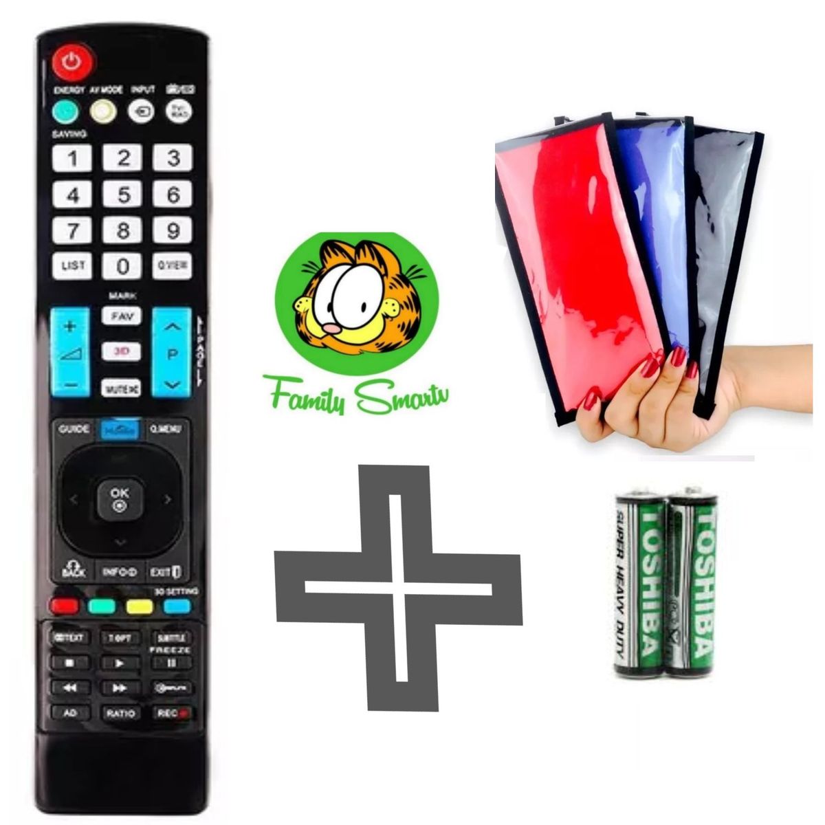 UNIVERSAL - Control Remoto Para Tv LG 3D Lcd Led  Funda