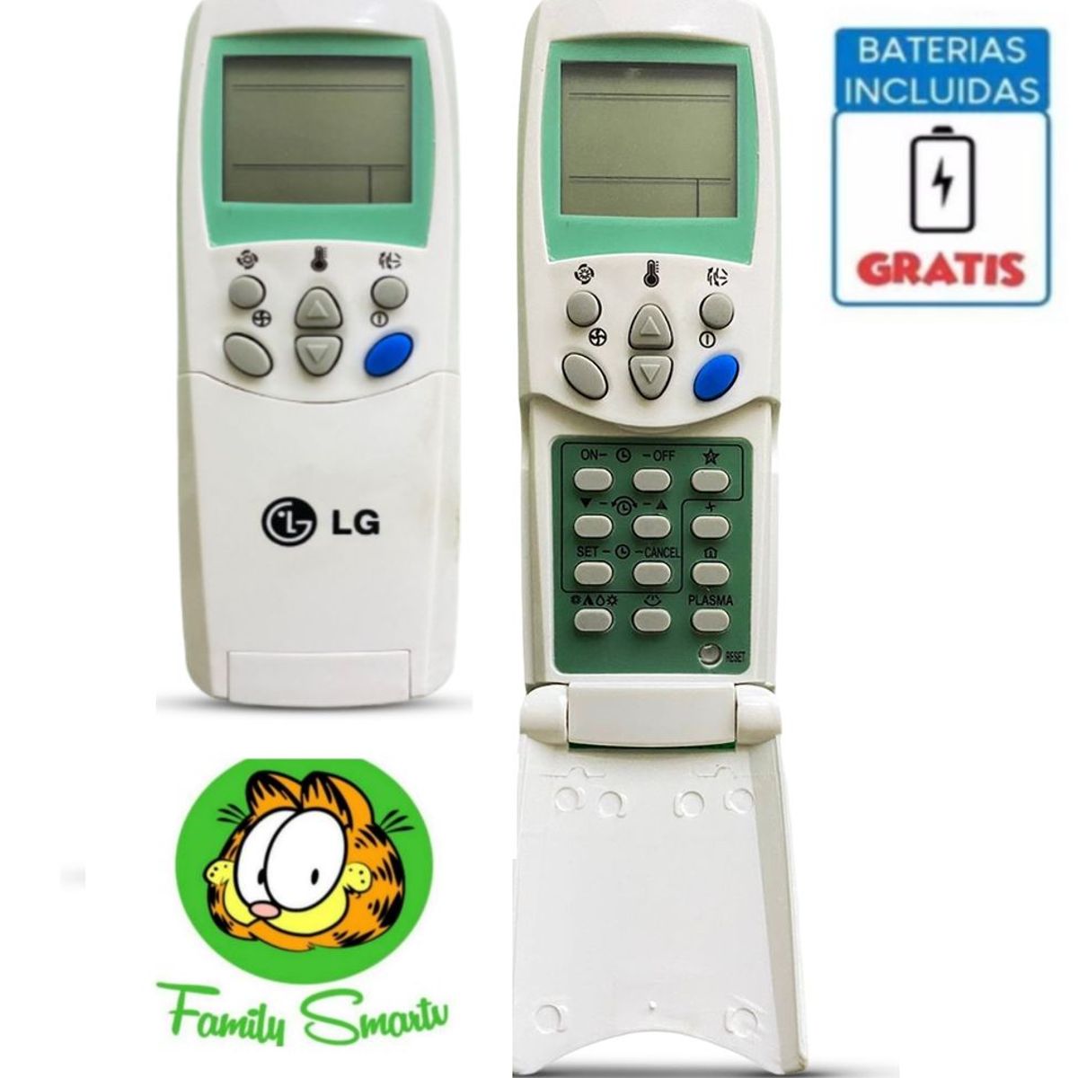 LG - Control remoto de aire acondicionado LG-blanco  Pilas