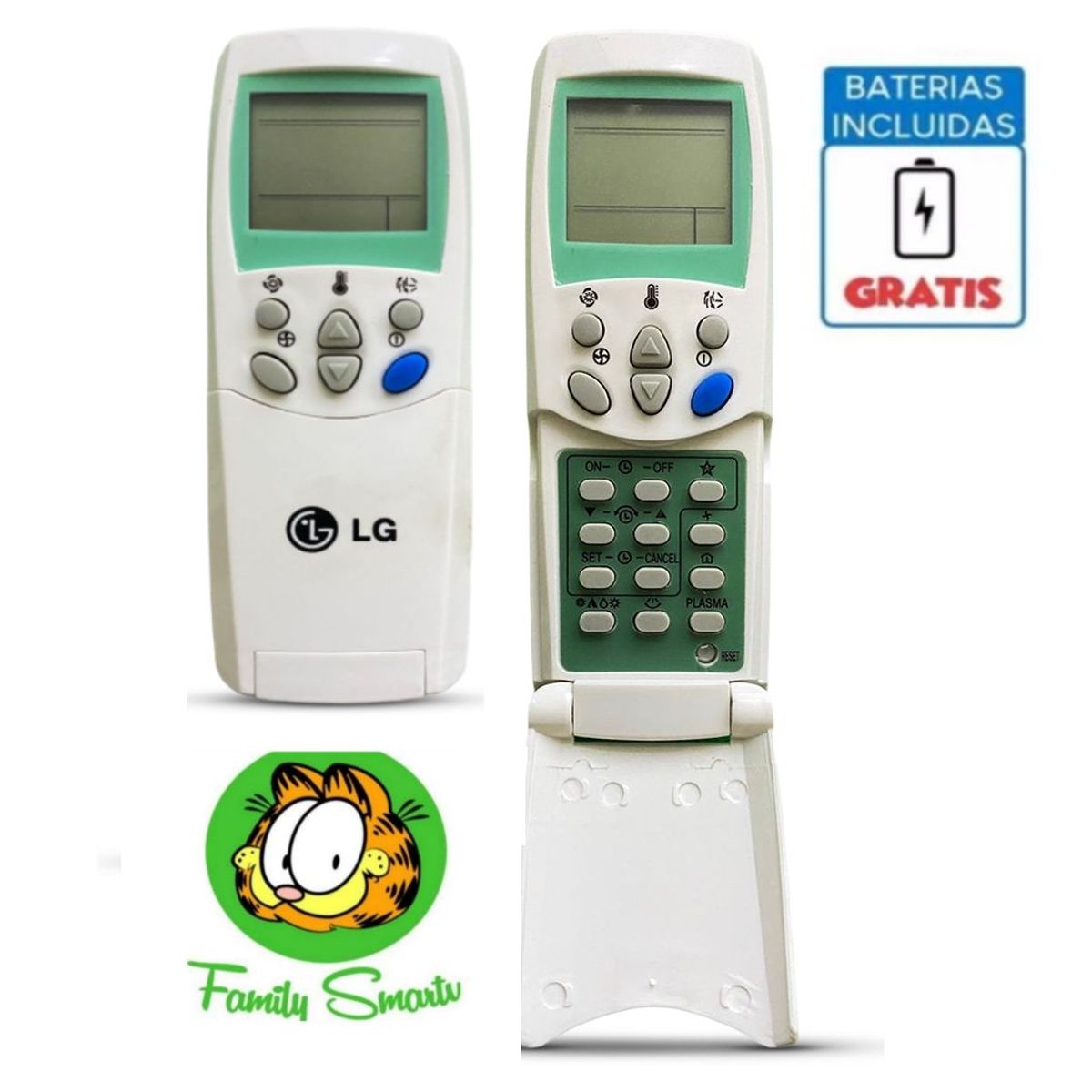 LG - Control remoto de aire acondicionado LG-blanco  Pilas