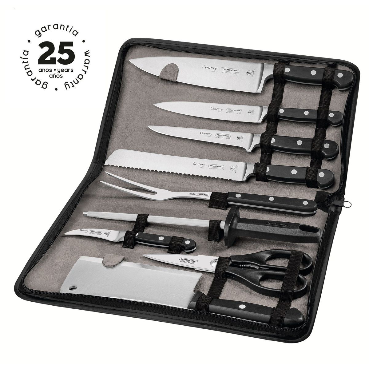 TRAMONTINA - Set  de Cuchillos Century  Acero Inoxidable 10 Piezas