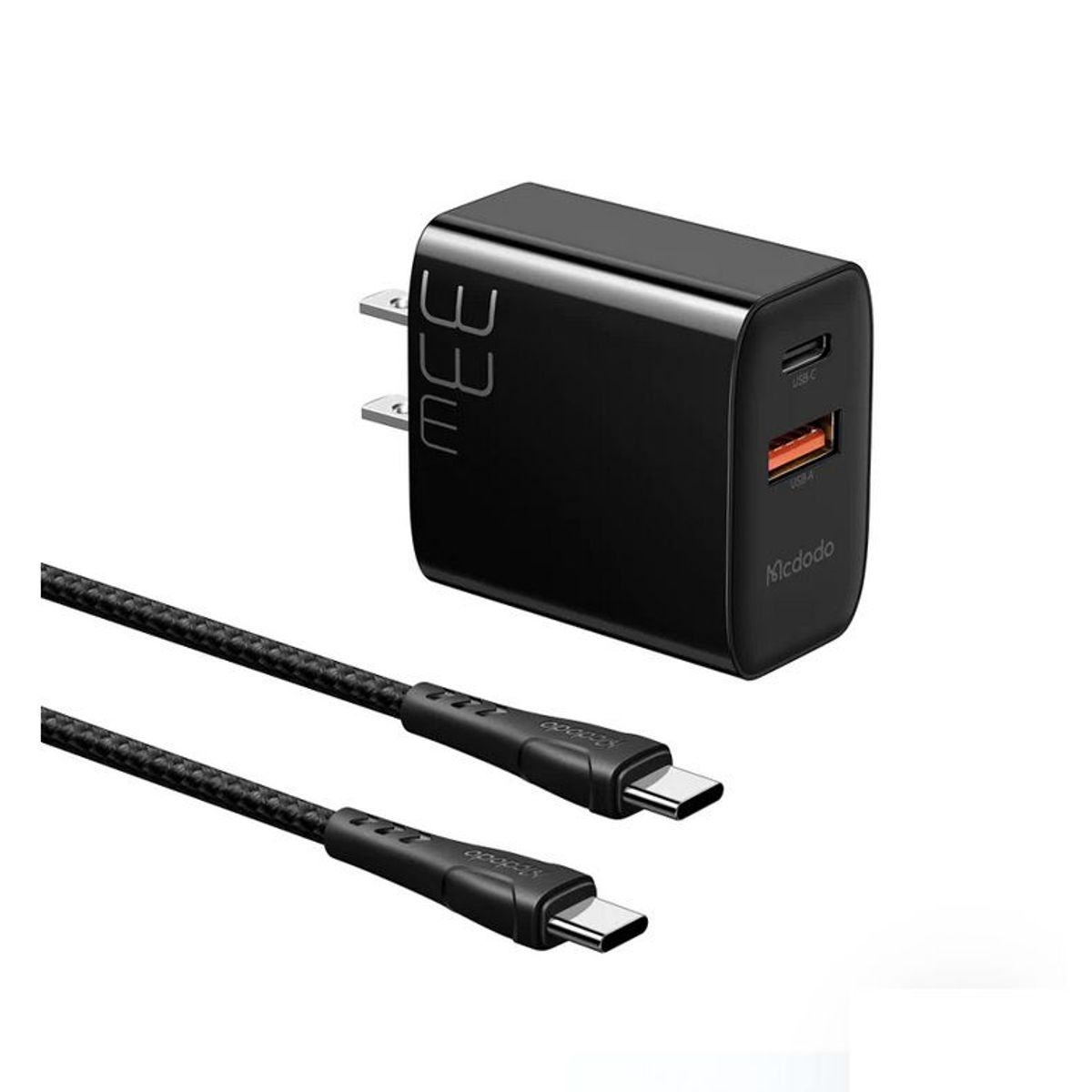 MCDODO - Cargador Mcdodo - tipo C Y Usb Rapida 33w - iPhone iPad Macbook