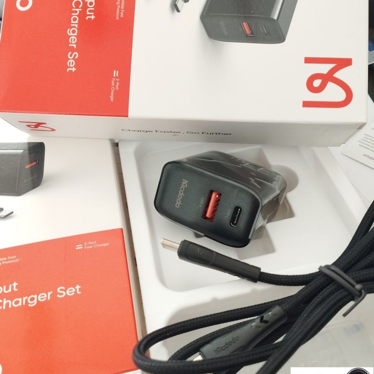 MCDODO - Cargador Mcdodo - tipo C Y Usb Rapida 33w - iPhone iPad Macbook