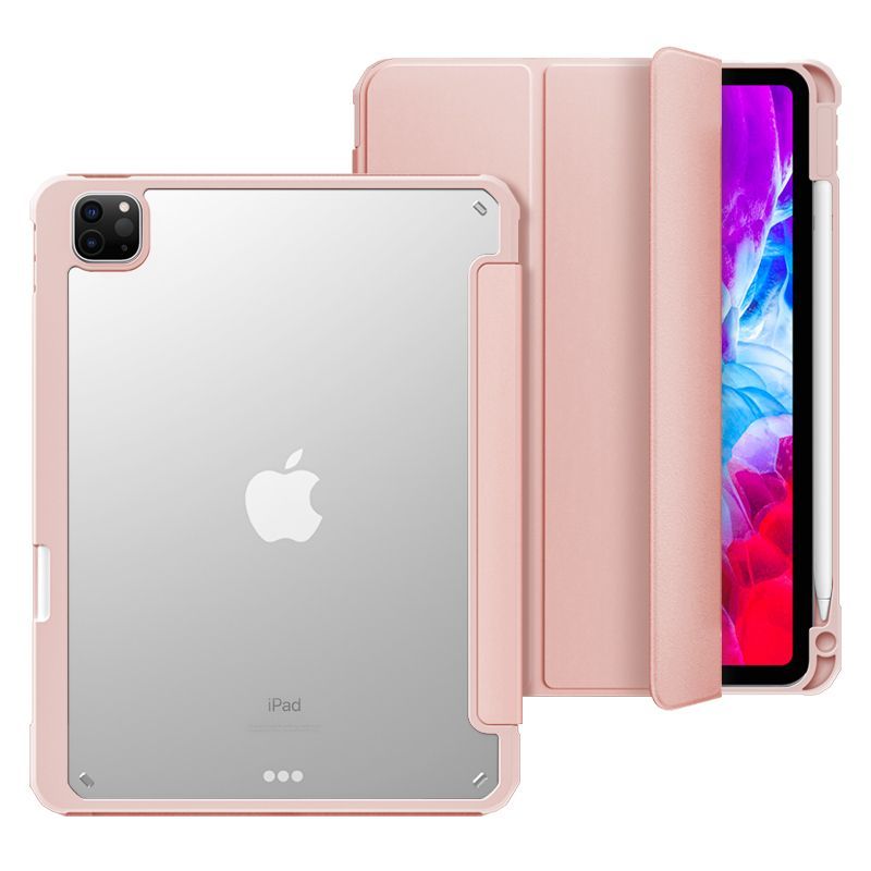 GENERICO - Case Transp Desmontable iPad Pro 11 (2da 3ra 4ta Generación) - Rosa
