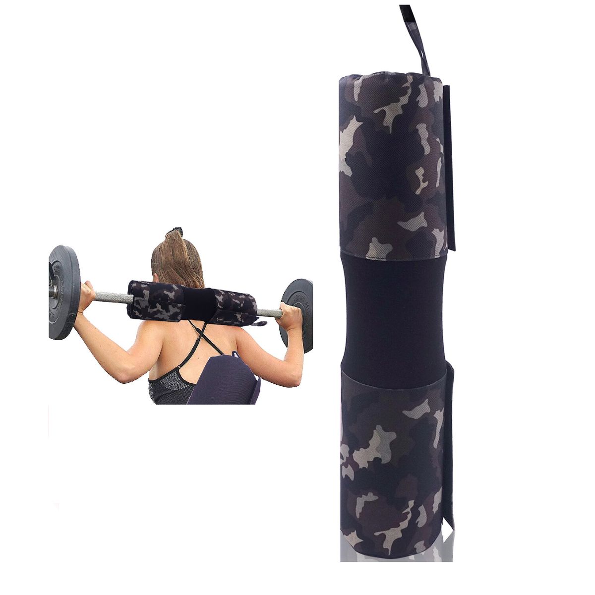 GENERICO - Almohadilla Camuflada Para Barra De Pesas Protector Hombros