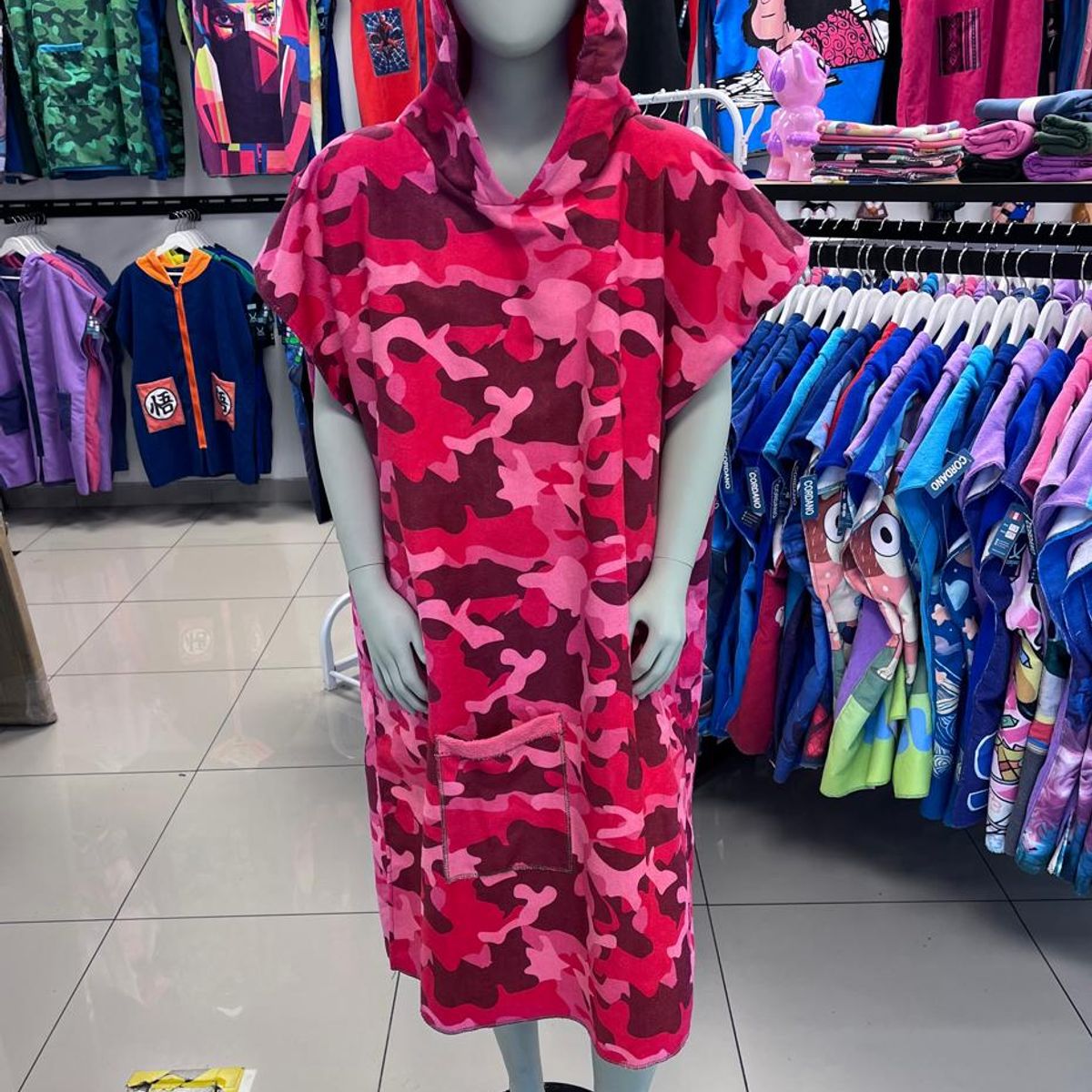 GENERICO - TOALLA CAMBIADOR CORDANO ADULTO CAMUFLADO FUCSIA TALLA ML