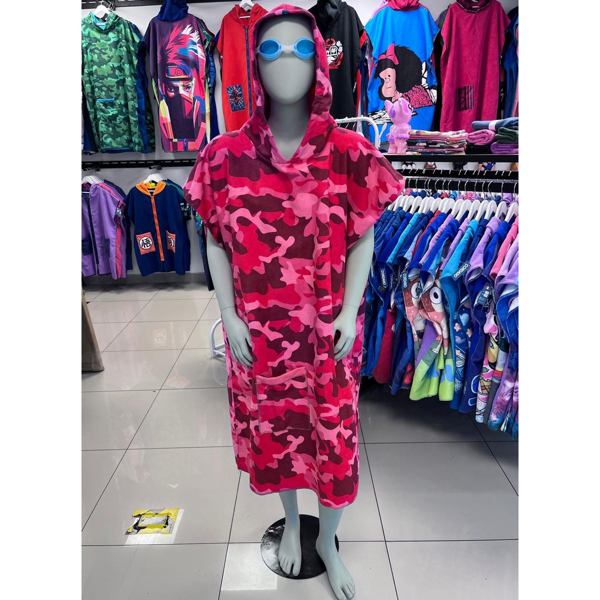 GENERICO - TOALLA CAMBIADOR CORDANO ADULTO CAMUFLADO FUCSIA TALLA ML