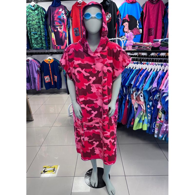 GENERICO - TOALLA CAMBIADOR CORDANO ADULTO CAMUFLADO FUCSIA TALLA ML