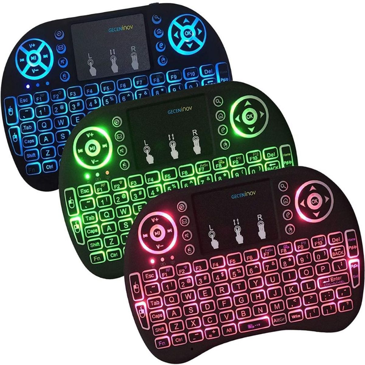 GENERICO - Mini Teclado Inalambrico con Luces
