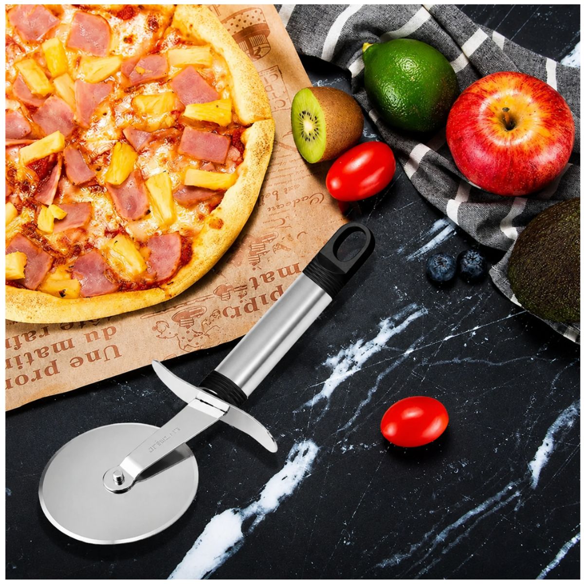 MINARI - Cortador de Pizza de Acero Inoxidable C11