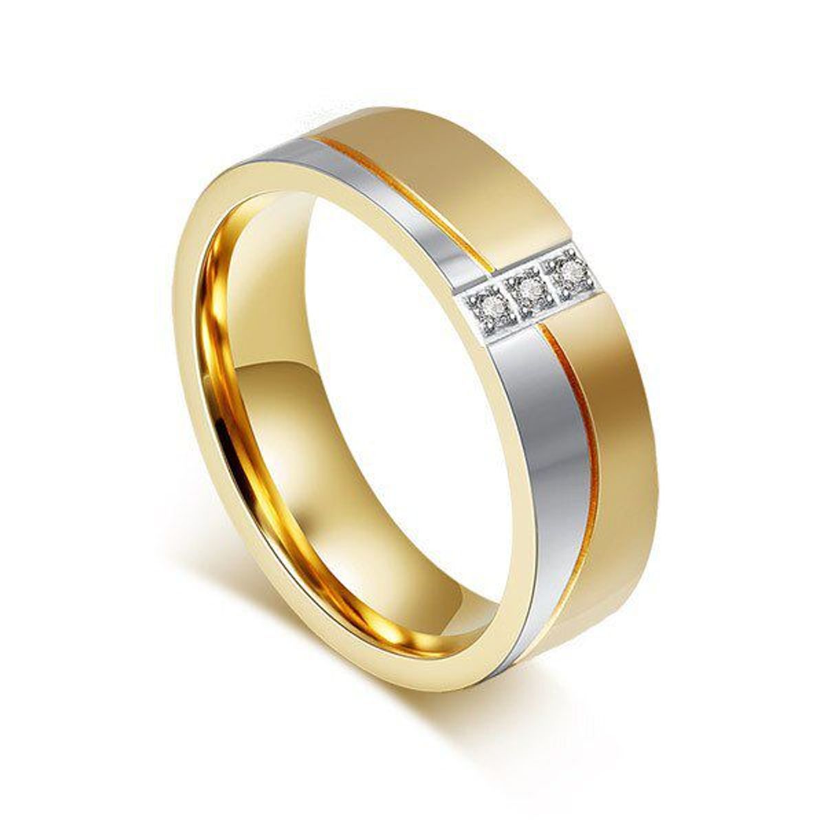 GENERICO - Anillo de Matrimonio Gold Dream Mujer Bañado Oro 18K Genieka