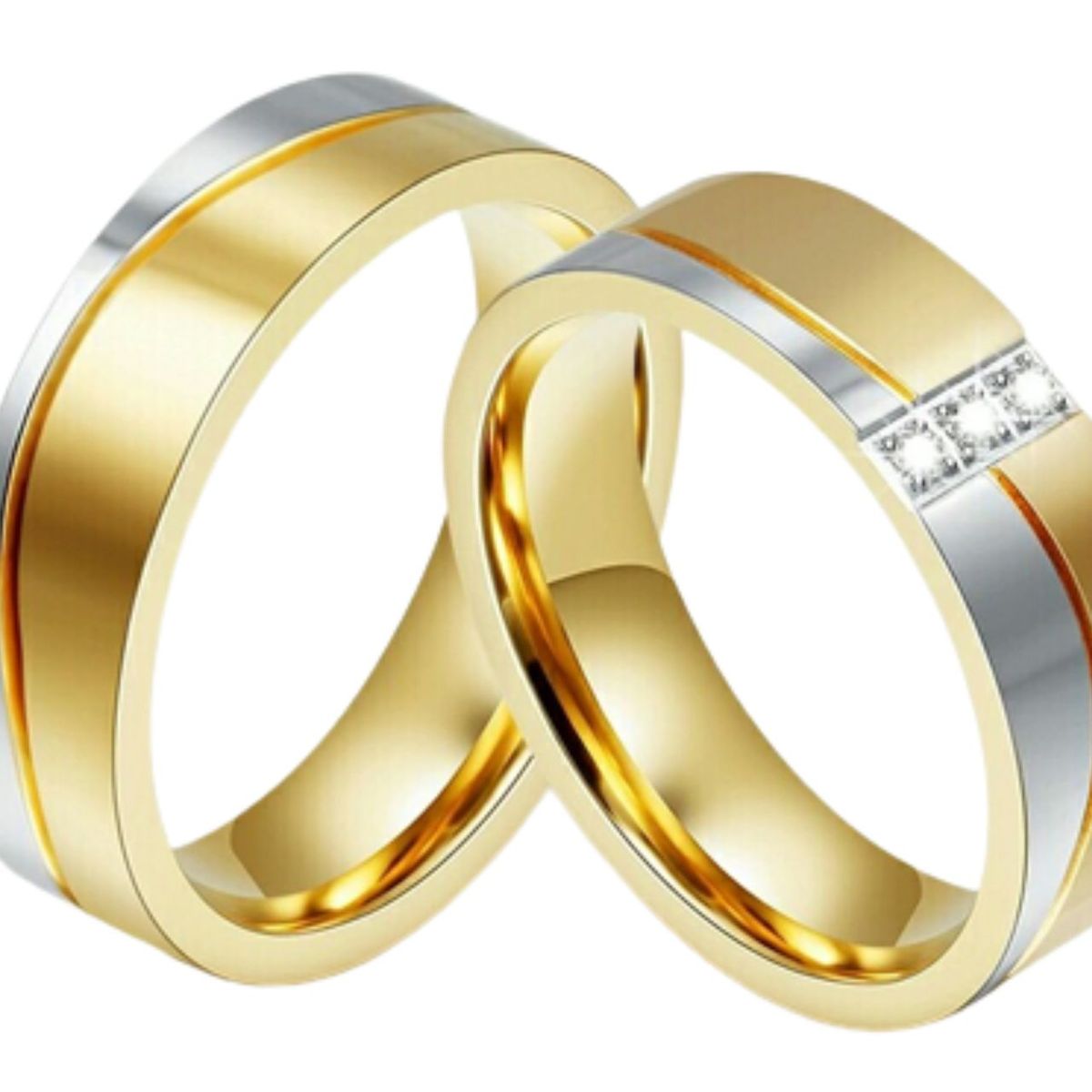 GENERICO - Anillo de Matrimonio Gold Dream Hombre Bañado Oro 18K - Genieka