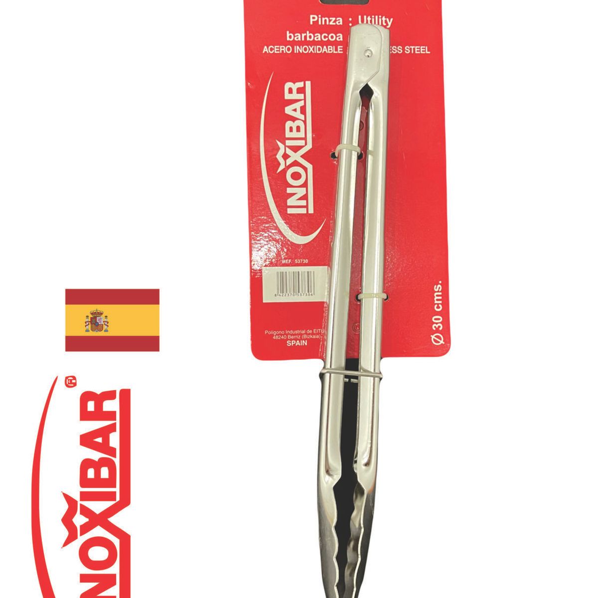 OEM - Pinza De Cocina Profesional Acero Inoxidable Marca INOXIBAR
