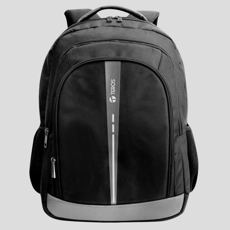 TEROS - Mochila Teros, 10 compartimientos, Poliéster, laptop hasta 15 pulg
