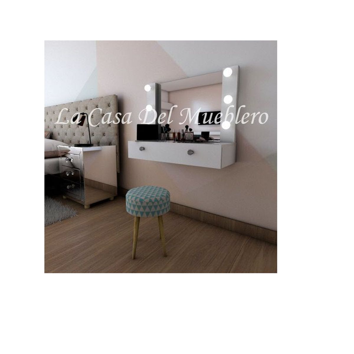 GENERICO - TOCADOR FLOTANTE - LA CASA DEL MUEBLERO - BLANCO