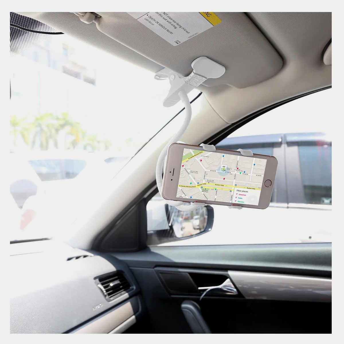 OEM - SOPORTE METAL CELULAR 360° BRAZO FLEXIBLE CLIP UTIL OFICINA AUTO x SAN VALENTIN