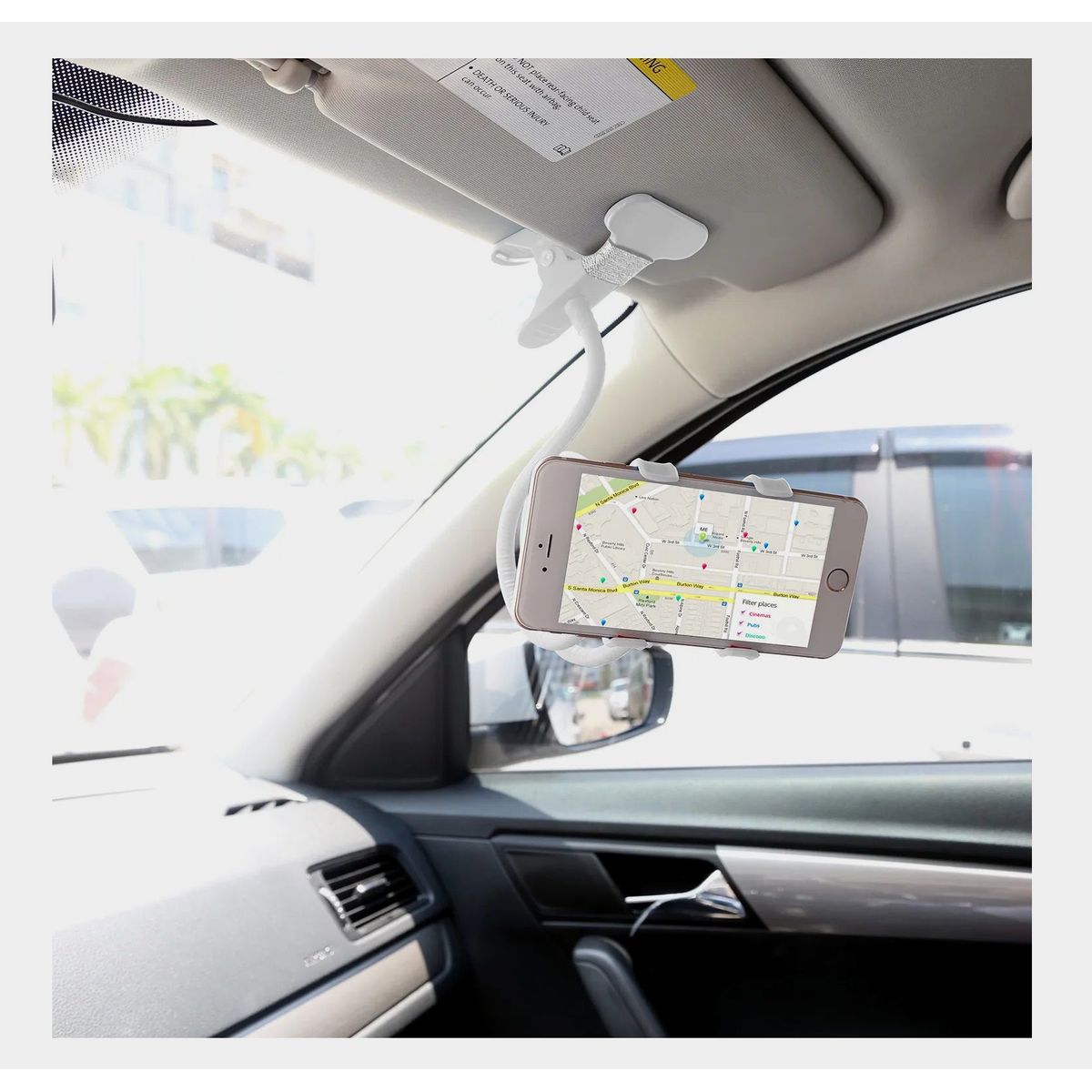 OEM - SOPORTE METAL CELULAR 360° BRAZO FLEXIBLE CLIP UTIL OFICINA AUTO x SAN VALENTIN