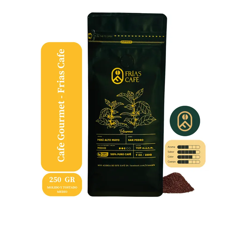 GENERICO - Café De Origen Gourmet Tostado y Molido Frias Cafe 250 gr