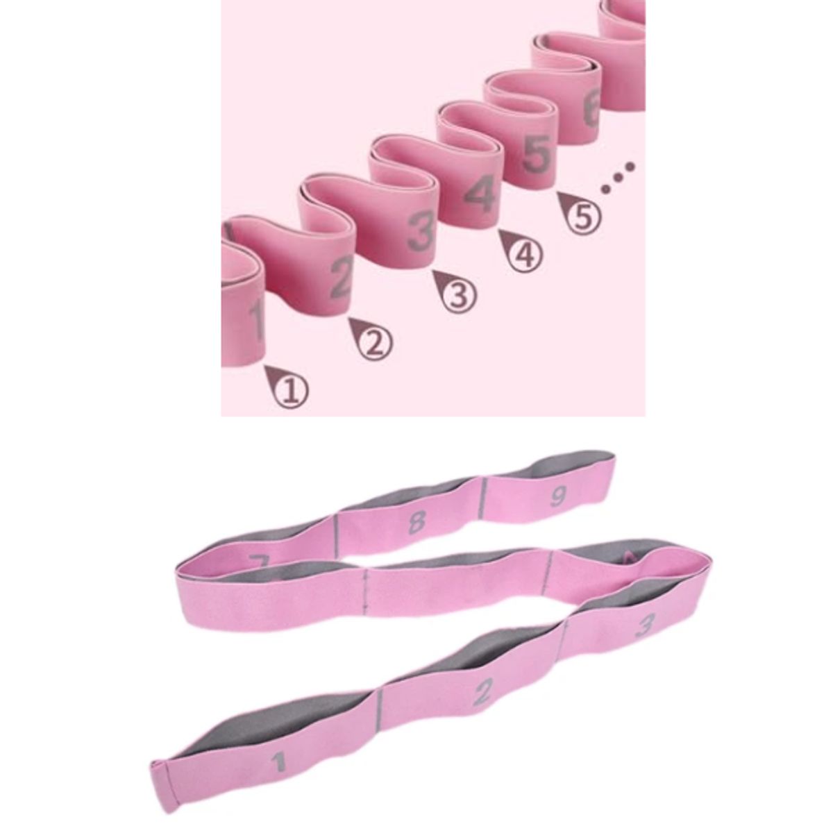 GENERICO - BANDA ELÁSTICA 9 números fitness entrenamiento resistencia