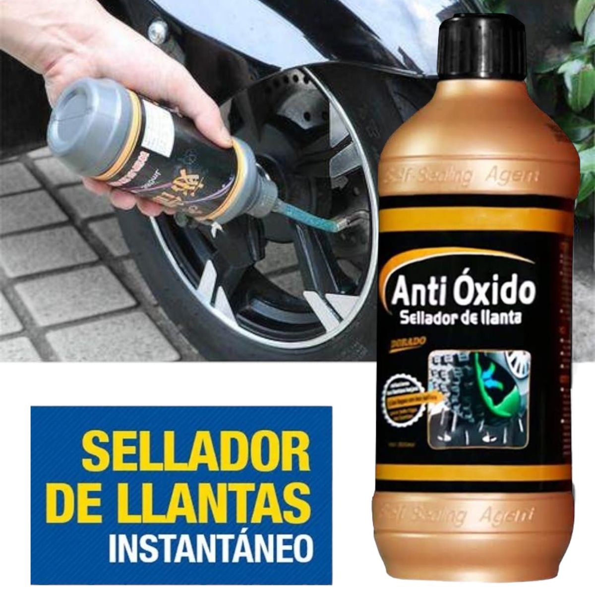 OEM - Sellador de Llanta Anti oxido para Llantas 500ml