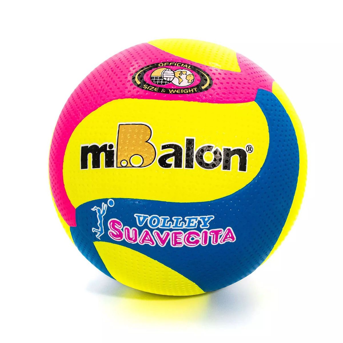 GENERICO - PELOTA DE VOLEY MIBALON CELULAR ESPIRAL 5 TRICOLOR