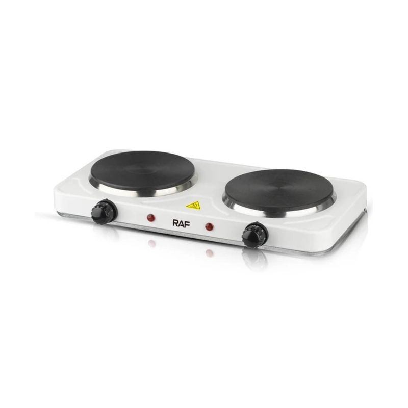 GENERICO - Cocina Electrica Portatil de Mesa 2 Hornillas RAF 2000W