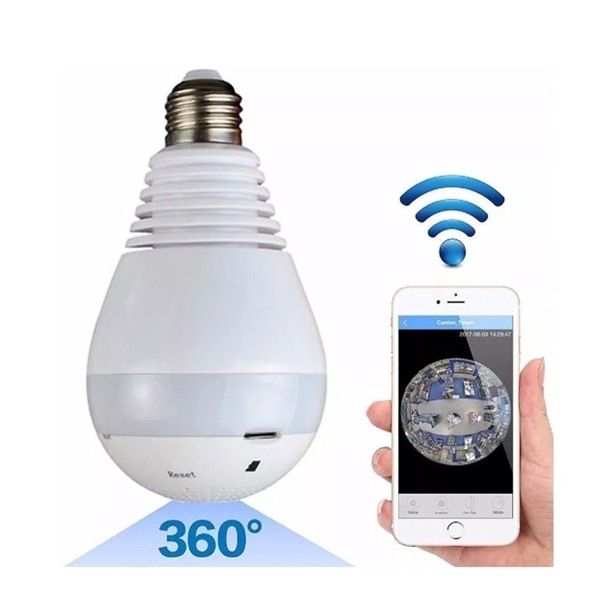 OEM - Cámara Visualización Tiempo Real WiFi 1080P Sensor Movimiento