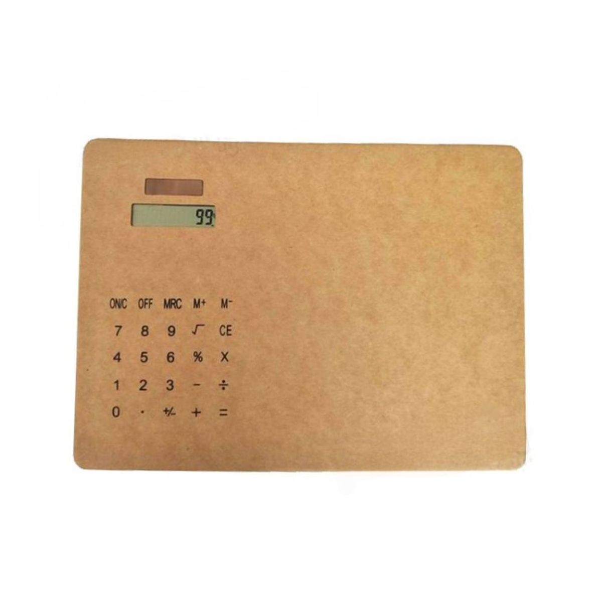 GENERICO - MousePad y Calculadora de Cartón con Carga Solar