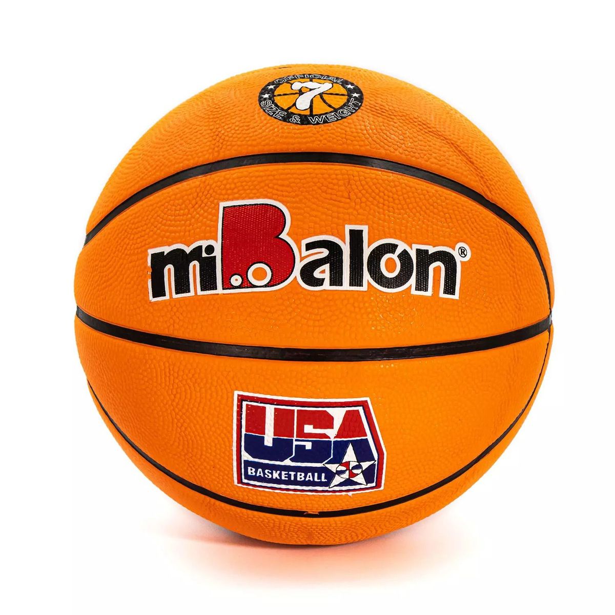 GENERICO - PELOTA DE BASKET MIBALON GRABADA CELULAR  5- NARANJA